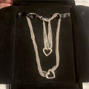 Heart Necklace with matching bracelet